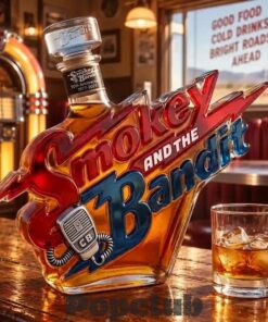 Smokey and the Bandit 50th Anniversary Whiskey Bottle