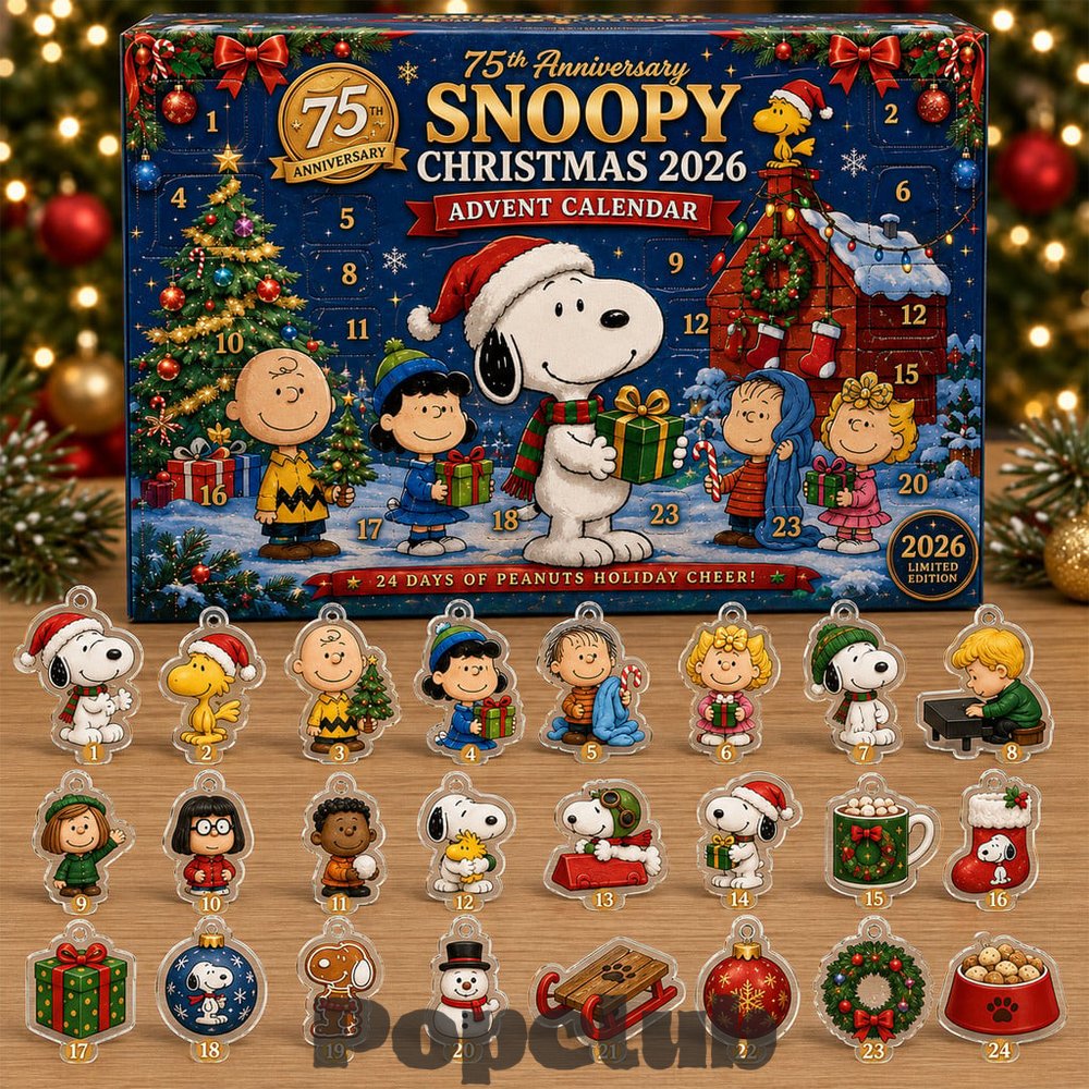 Snoopy 75th Anniversary Christmas Advent Calendar 2026 Gift For Peanuts Fans Snoopy 75th Anniversary Christmas Advent Calendar 2026 Gift For Peanuts Fans