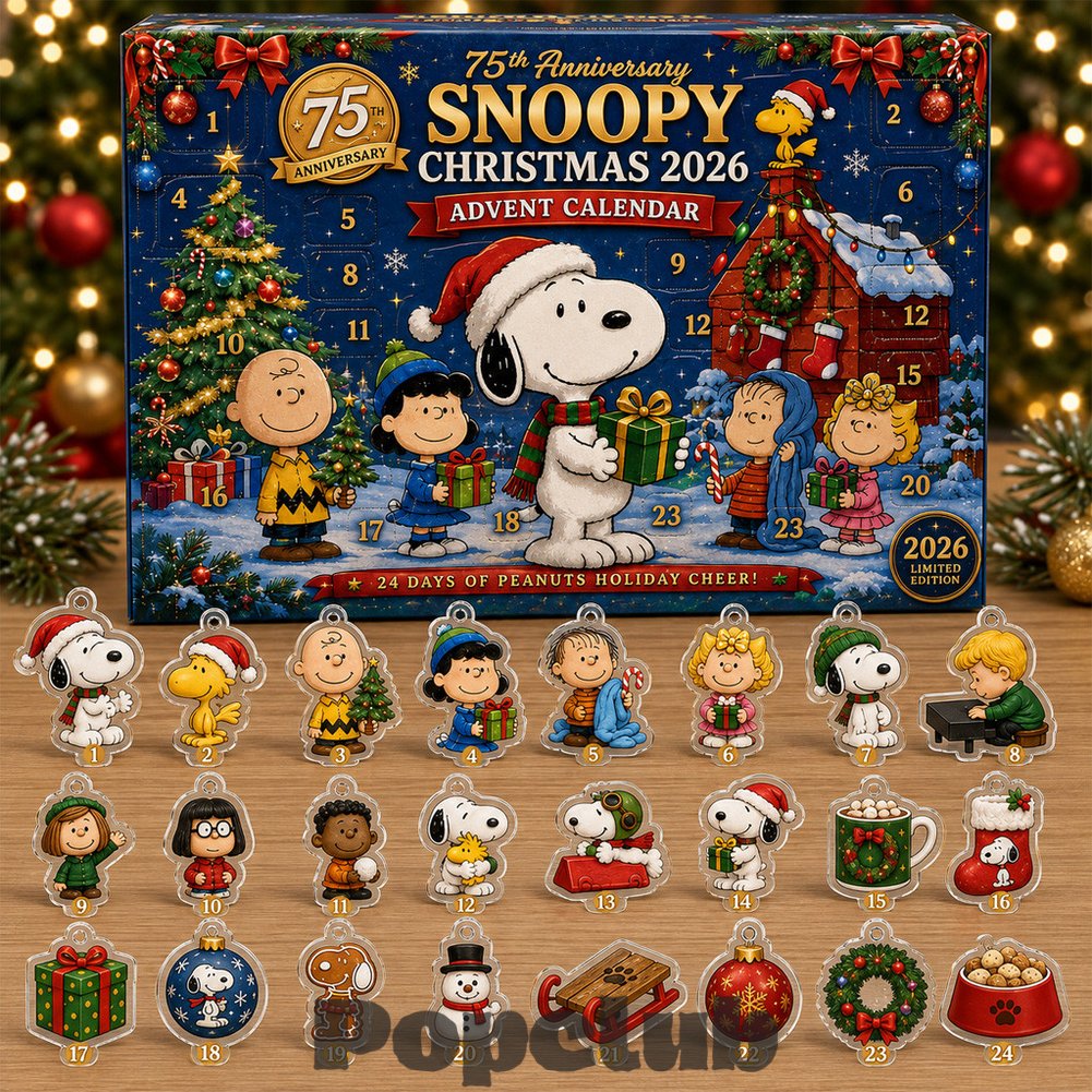 Snoopy 75th Anniversary Christmas Advent Calendar 2026 for Peanuts Fans Snoopy 75th Anniversary Christmas Advent Calendar 2026 for Peanuts Fans