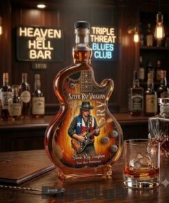 Stevie Ray Vaughan Guitar Legends Whiskey Tennessee Whiskey Bottle