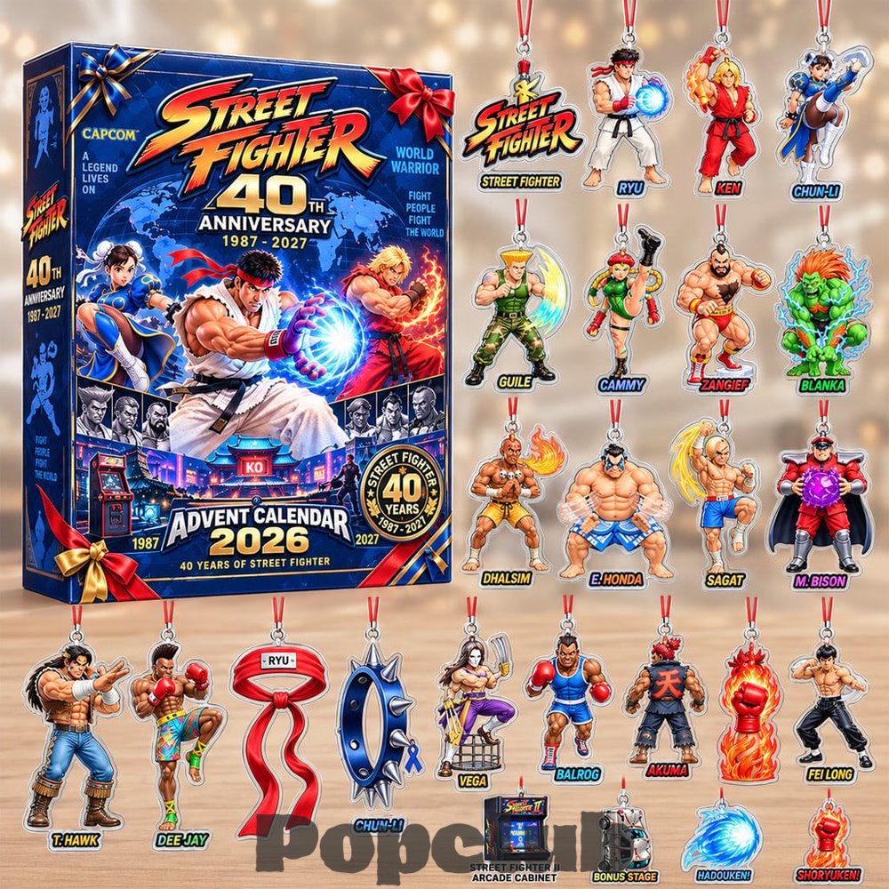 Street Fighter Classic Arcade Game Holiday Advent Calendar 2026 for Street Fighter Fans Street Fighter Classic Arcade Game Holiday Advent Calendar 2026 for Street Fighter Fans