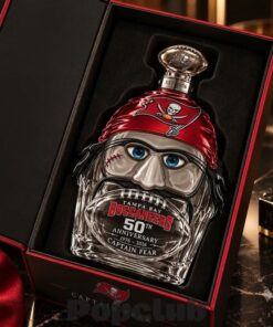 Tampa Bay Buccaneers 50th Anniversary 1976-2026 Captain Fear Whiskey Bottle