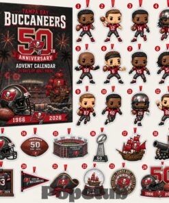 Tampa Bay Buccaneers 50th Anniversary 2026 Advent Calendar – 24 Collectible Charms