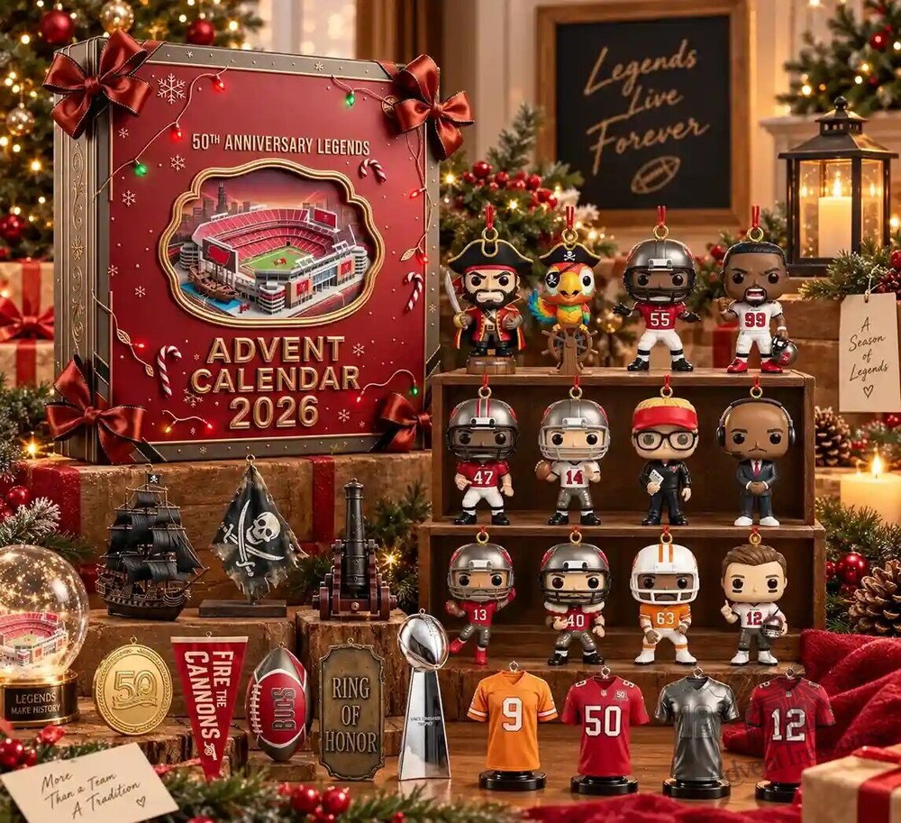 Tampa Bay Buccaneers 50th Anniversary Advent Calendar 2026 Tampa Bay Buccaneers 50th Anniversary Advent Calendar 2026