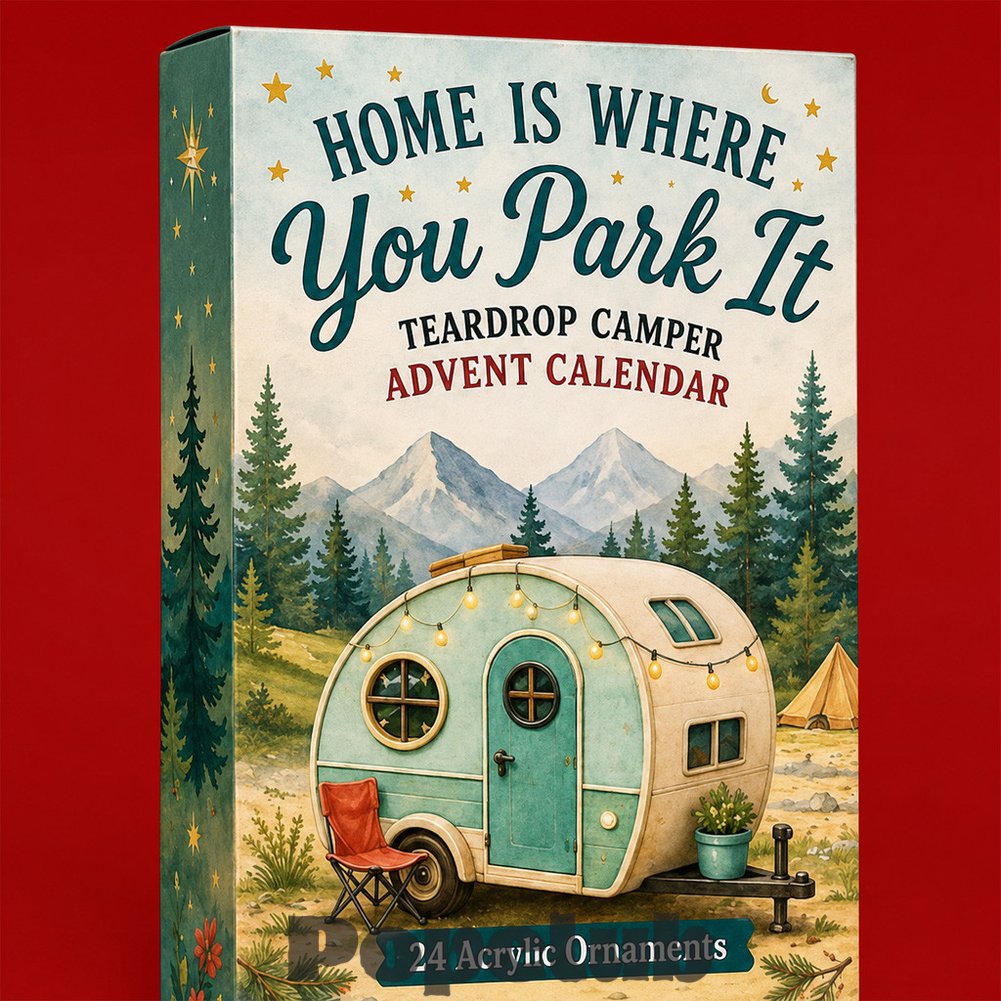 Teardrop Camper Advent Calendar 2026 for Camping and Travel Lovers Teardrop Camper Advent Calendar 2026 for Camping and Travel Lovers