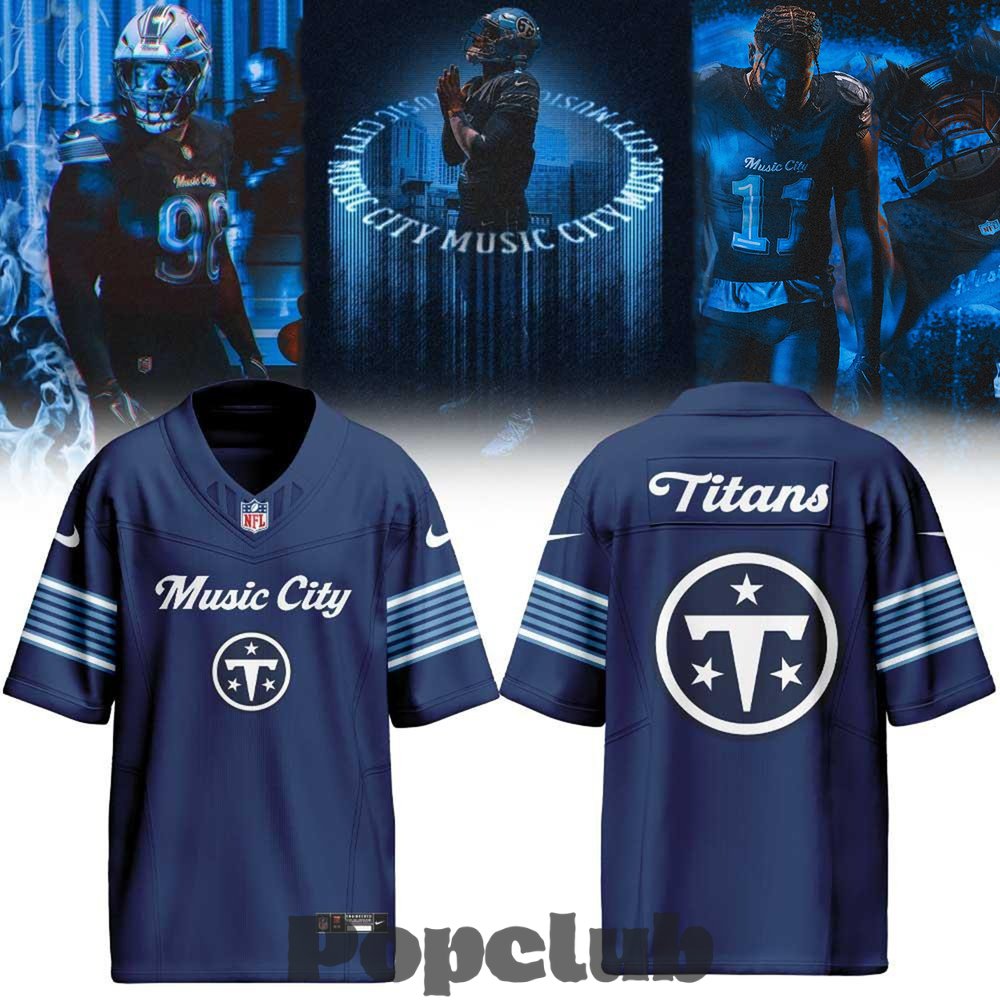 Tennessee Titans 2026 Rivalries Made in the Music City Football Jersey Tennessee Titans 2026 Rivalries Made in the Music City Football Jersey