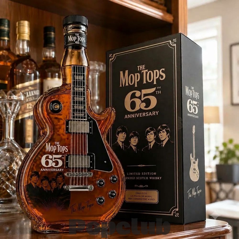 The Mop Tops 65th Anniversary Rock ‘N' Roll Guitar Decanter The Mop Tops 65th Anniversary Rock ‘N' Roll Guitar Decanter