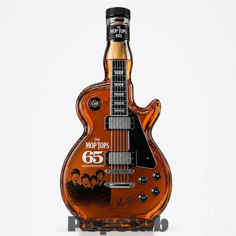 The Mop Tops 65th Anniversary Rock ‘N' Roll Guitar Decanter The Mop Tops 65th Anniversary Rock ‘N' Roll Guitar Decanter