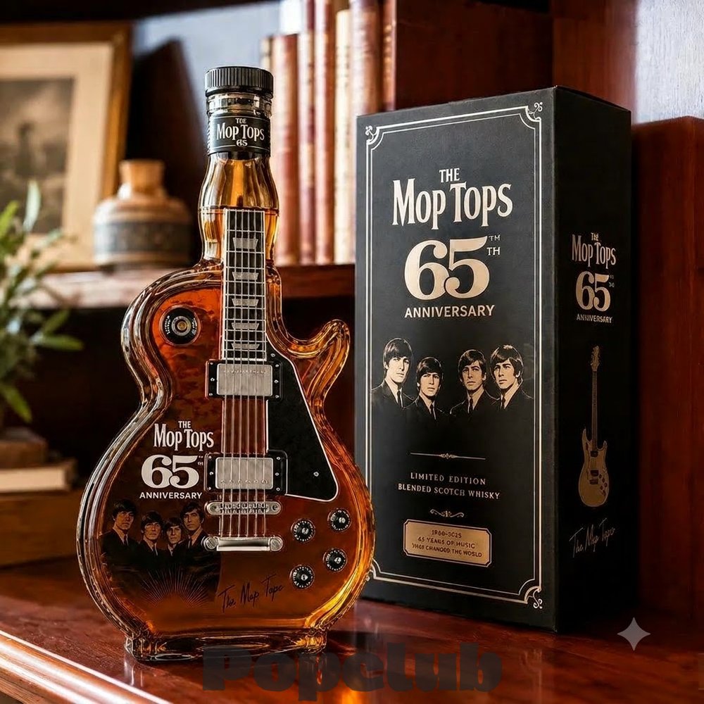 The Mop Tops 65th Anniversary Rock ‘N' Roll Guitar Decanter The Mop Tops 65th Anniversary Rock ‘N' Roll Guitar Decanter