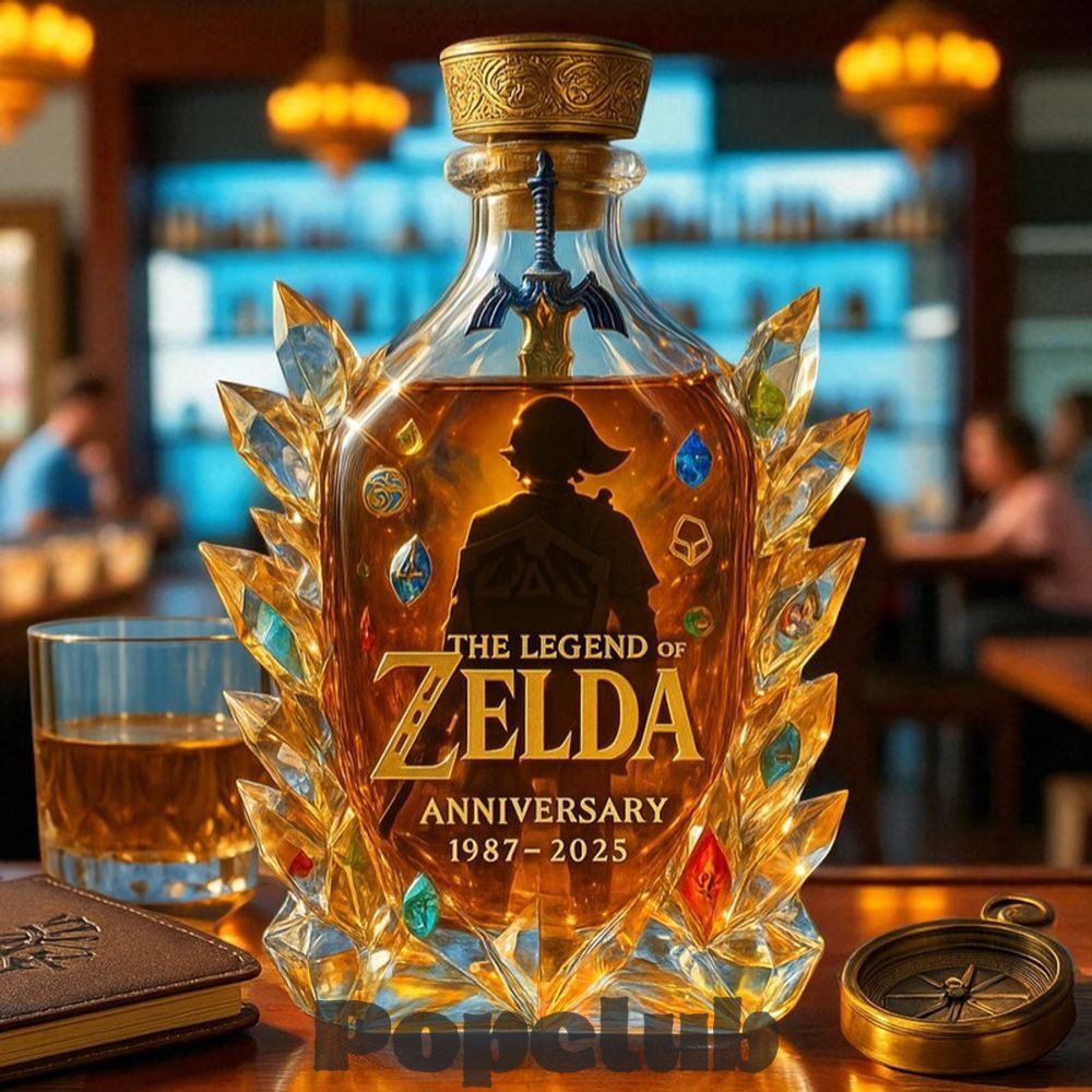 The Legend of Zelda 38th Anniversary Limited Edition Whiskey Decanter The Legend of Zelda 38th Anniversary Limited Edition Whiskey Decanter
