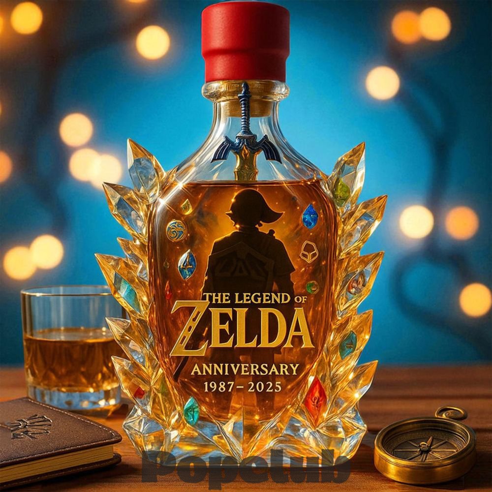 The Legend of Zelda 38th Anniversary Limited Edition Whiskey Decanter The Legend of Zelda 38th Anniversary Limited Edition Whiskey Decanter