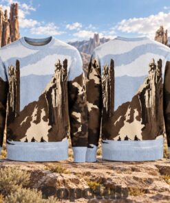 The Lord of The Rings Gates of Argonath Scenic Ugly Christmas Sweater