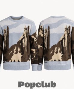 The Lord of The Rings Gates of Argonath Scenic Ugly Christmas Sweater