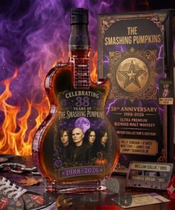 The Smashing Pumpkins 38th Anniversary Guitar 1988-2026 Whiskey Bottle