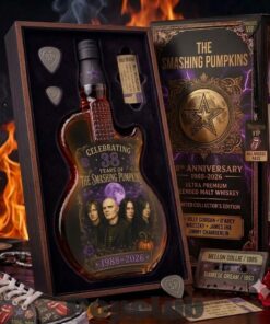 The Smashing Pumpkins 38th Anniversary Guitar 1988-2026 Whiskey Bottle