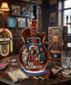 The Who Band 61th 1965-2026 Guitar Whiskey Bottle