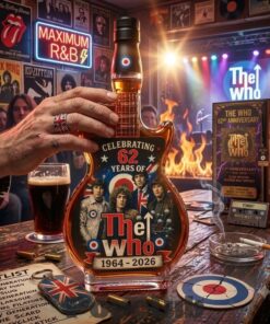 The Who Band 61th 1965-2026 Guitar Whiskey Bottle