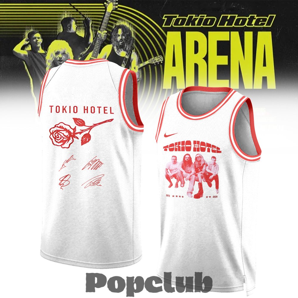 Tokio Hotel ”ARENA TOUR 2026” Limited Edition Signature Basketball Jersey Tokio Hotel ”ARENA TOUR 2026” Limited Edition Signature Basketball Jersey