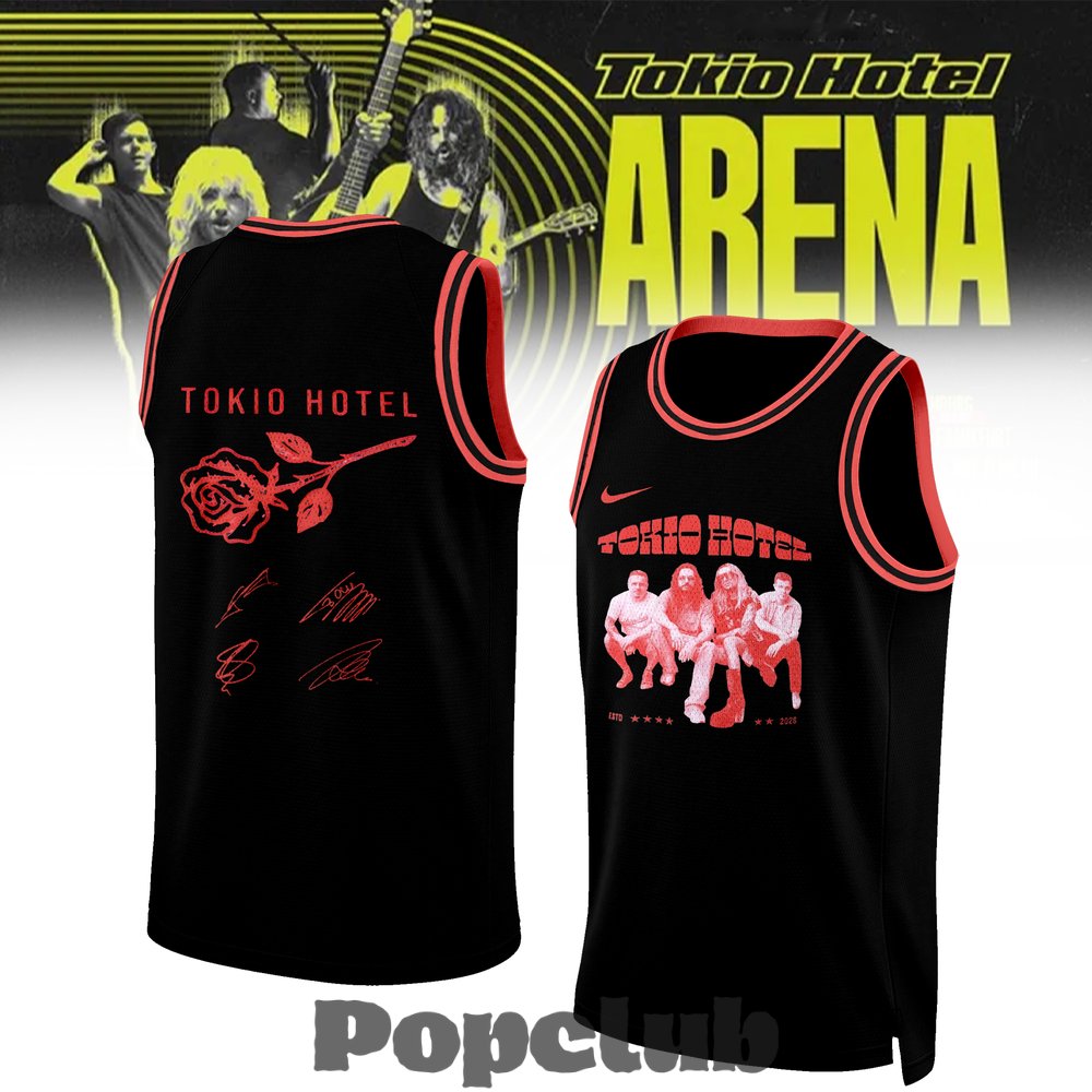 Tokio Hotel ”ARENA TOUR 2026” Limited Edition Signature Basketball Jersey Tokio Hotel ”ARENA TOUR 2026” Limited Edition Signature Basketball Jersey