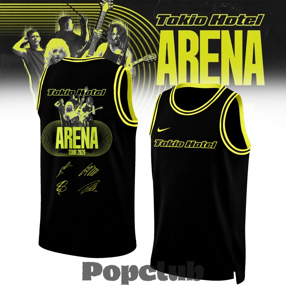 Tokio Hotel ”ARENA TOUR 2026” Limited Edition Signature Basketball Jersey Tokio Hotel ”ARENA TOUR 2026” Limited Edition Signature Basketball Jersey