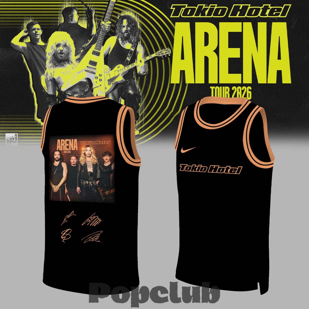 Tokio Hotel ”ARENA TOUR 2026” Limited Edition Signature Basketball Jersey Tokio Hotel ”ARENA TOUR 2026” Limited Edition Signature Basketball Jersey