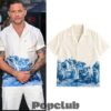 Tom Hardy Vintage Renaissance Blue Toile Hawaiian Shirt