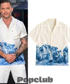 Tom Hardy Vintage Renaissance Blue Toile Hawaiian Shirt