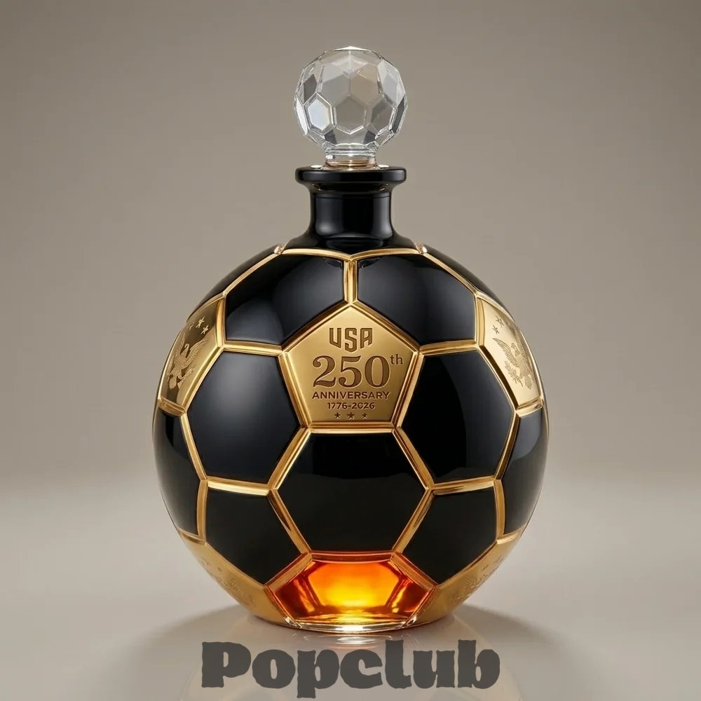 USA 250th Anniversary Soccer Ball Whiskey Decanter USA 250th Anniversary Soccer Ball Whiskey Decanter