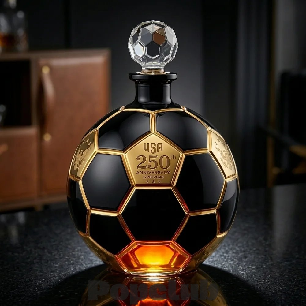 USA 250th Anniversary Soccer Ball Whiskey Decanter USA 250th Anniversary Soccer Ball Whiskey Decanter