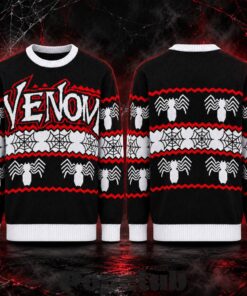 Venom Spider Web Ugly Christmas Sweater