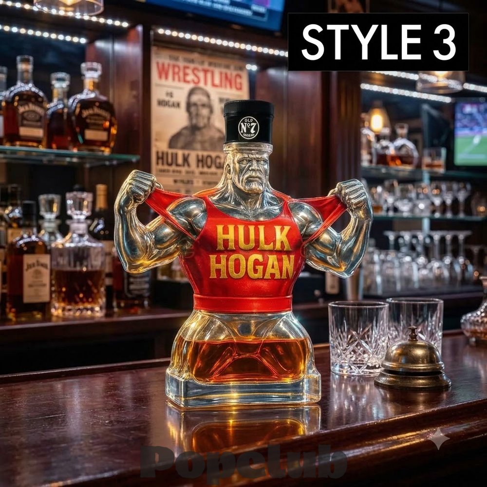 WWE Hulk Memorial Crown Royal Whiskey Bottle WWE Hulk Memorial Crown Royal Whiskey Bottle