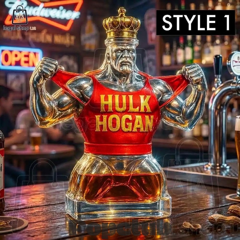 WWE Hulk Memorial Crown Royal Whiskey Bottle WWE Hulk Memorial Crown Royal Whiskey Bottle