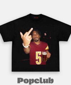 Washington Commanders Jayden Daniels Drinking & Middle Finger Shirt