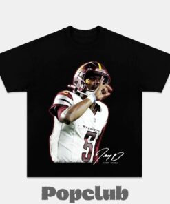 Washington Commanders Jayden Daniels Drinking & Middle Finger Shirt