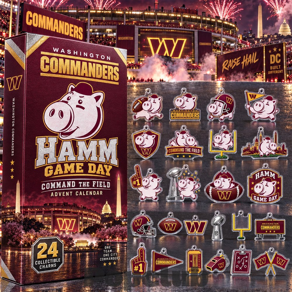 Washington Commanders x Hamm Game Day Advent Calendar 2026 For Football Fans Washington Commanders x Hamm Game Day Advent Calendar 2026 For Football Fans