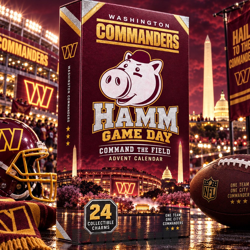 Washington Commanders x Hamm Game Day Advent Calendar 2026 For Football Fans Washington Commanders x Hamm Game Day Advent Calendar 2026 For Football Fans