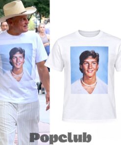 Woody Harrelson Wear His High School Photo T-Shirt
