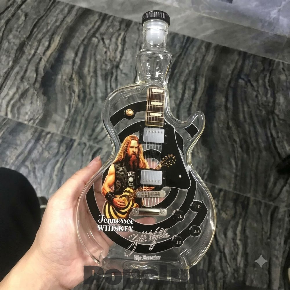Zakk Wylde Guitar Legends Whiskey Tennessee Bottle Zakk Wylde Guitar Legends Whiskey Tennessee Bottle