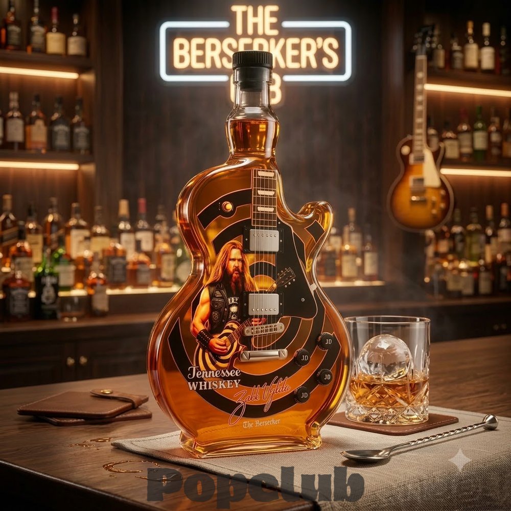 Zakk Wylde Guitar Legends Whiskey Tennessee Bottle Zakk Wylde Guitar Legends Whiskey Tennessee Bottle