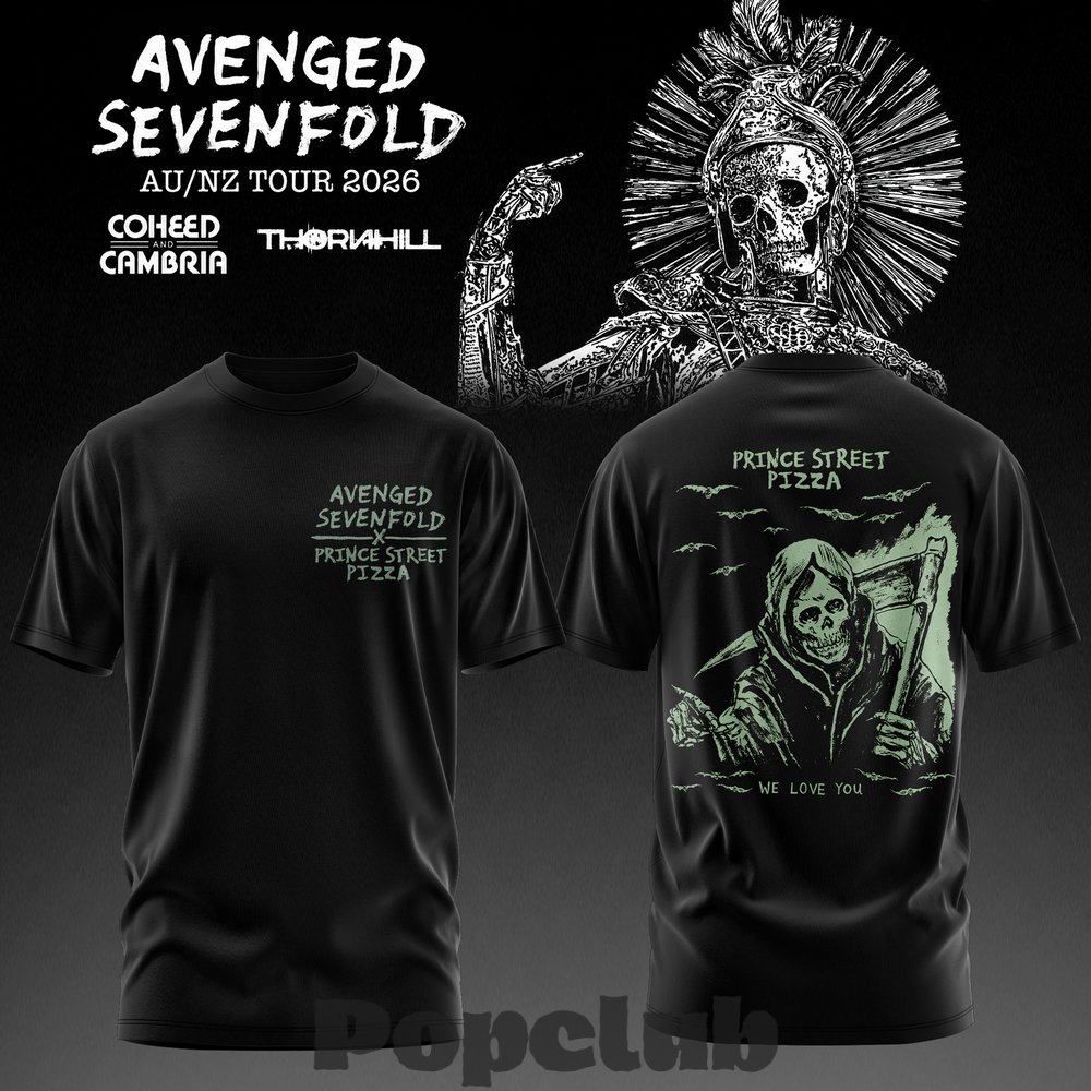 Avenged Sevenfold AUS-NZ Tour 2026 T-Shirt - POPCLUB