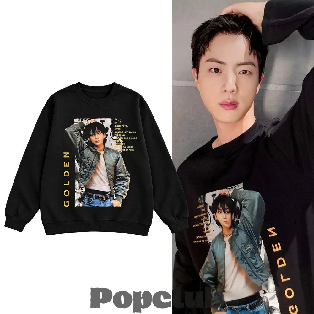 BTS Jungkook Golden ICN Airport Departure Sweatshirt - POPCLUB