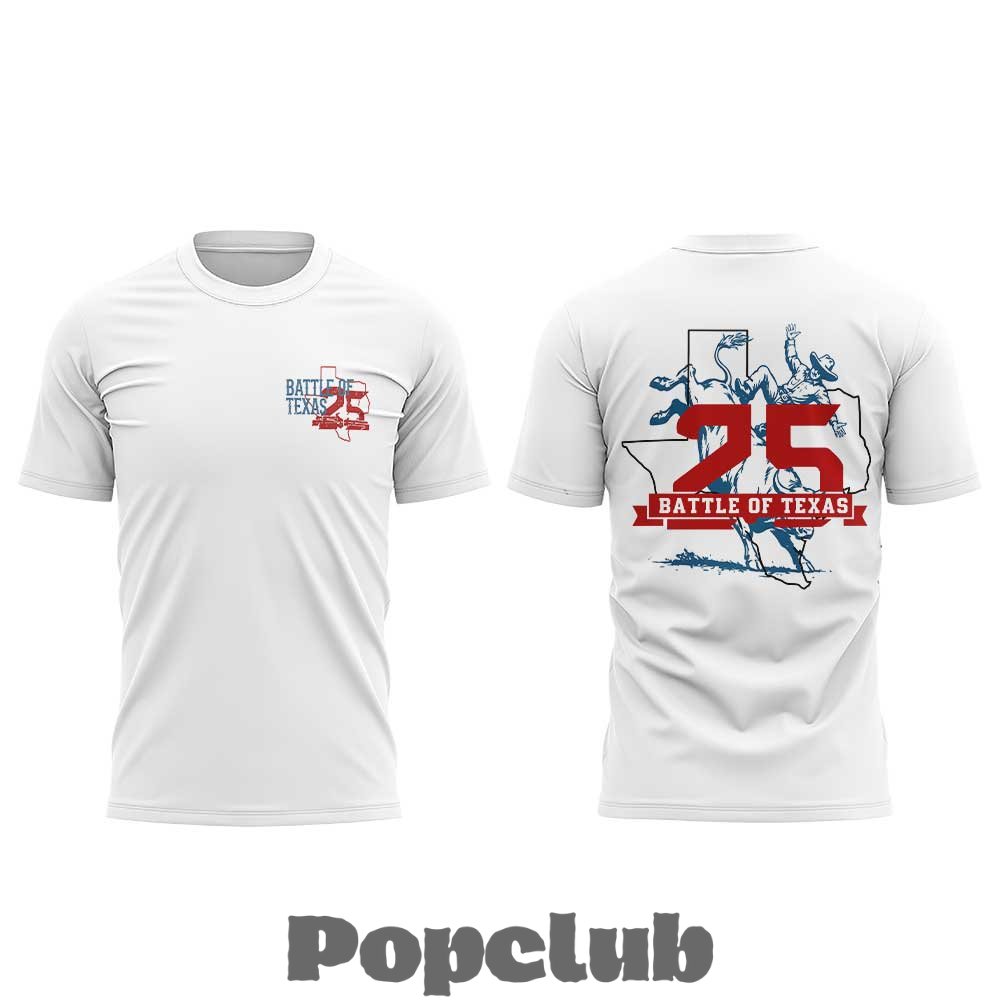 Houston Texans Battle of Texas 25 Years Strong Special T-Shirt Houston Texans Battle of Texas 25 Years Strong Special T-Shirt