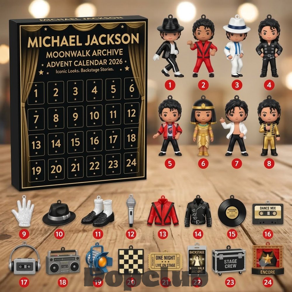 Michael Jackson Moonwalk 2026 Advent Calendar - 24 Collectible